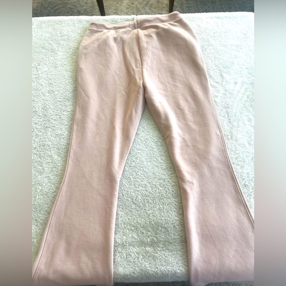 Z Supply Shane Pink Flare Sweatpants M Cozy Lounge Pants French Terry NEW - Picture 12 of 16